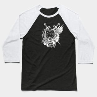 Shit D20 Nat1 Critical Fail Baseball T-Shirt